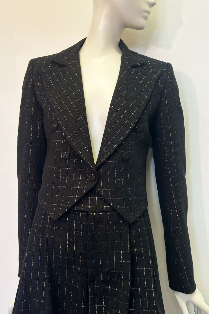 Brooke Jacket in Gold Check