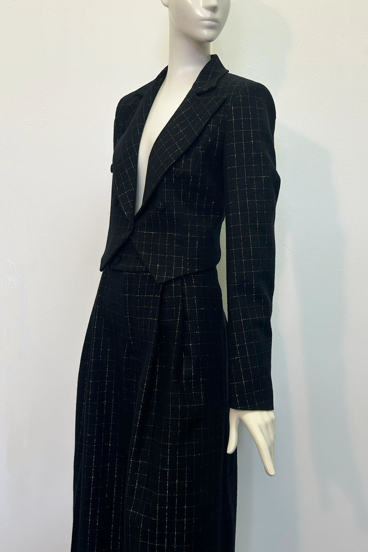 Brooke Jacket in Gold Check