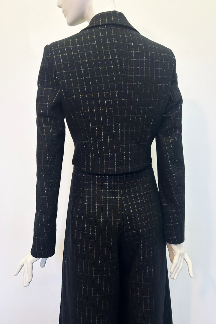 Brooke Jacket in Gold Check