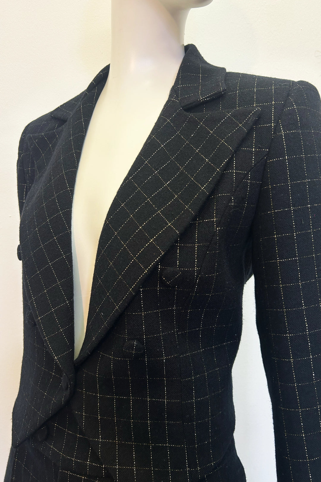 Brooke Jacket in Gold Check