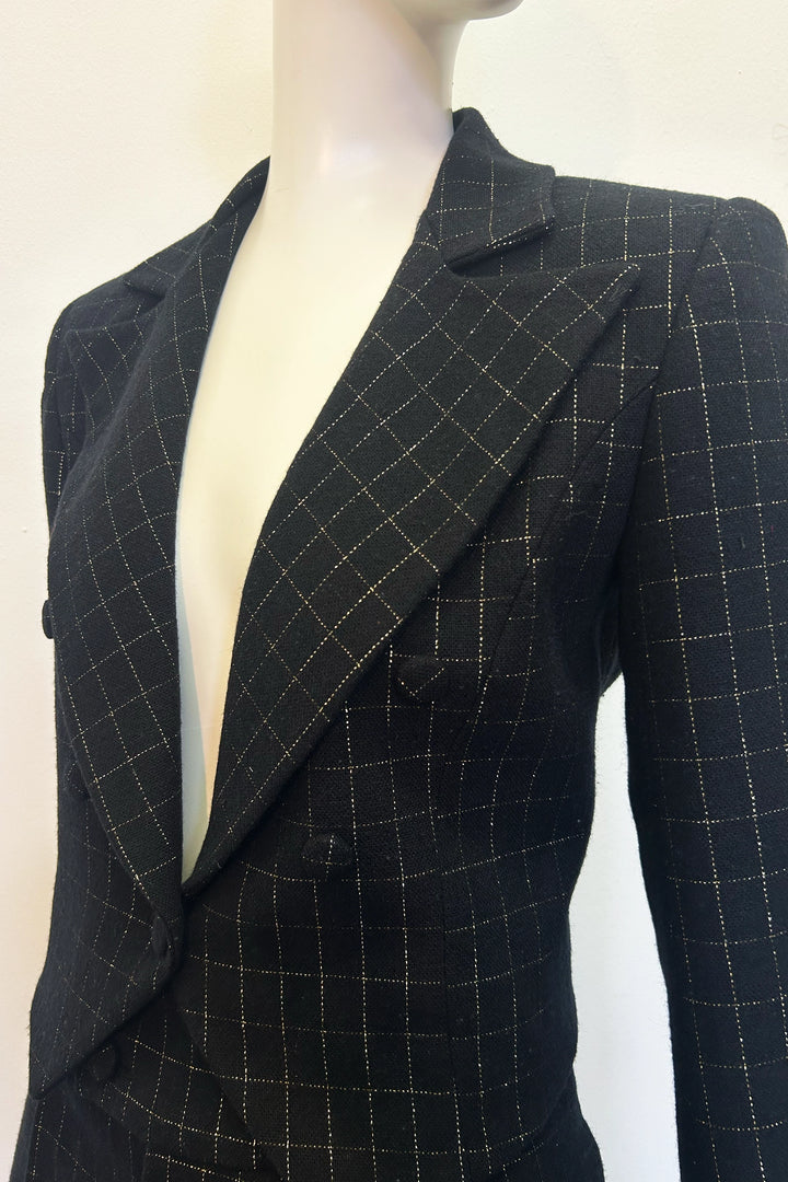 Brooke Jacket in Gold Check