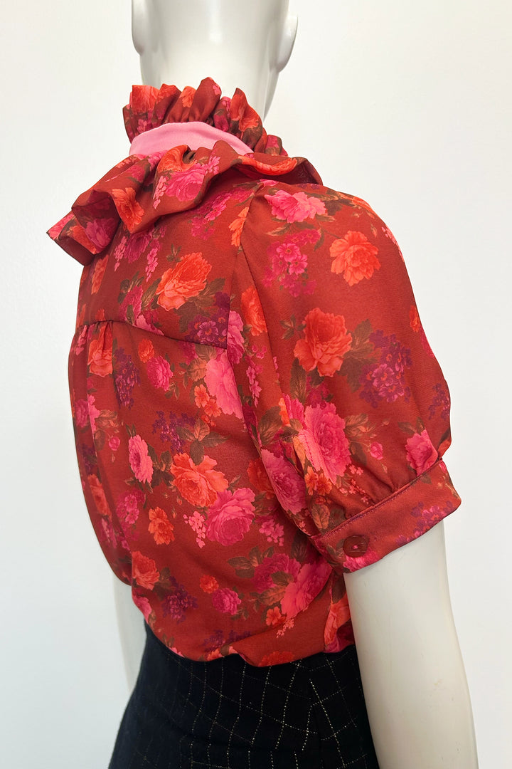 Estelle Short Sleeve Print Blouse