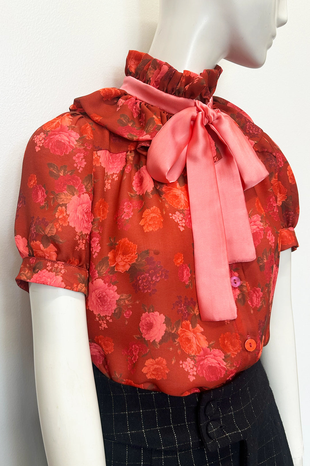 Estelle Short Sleeve Print Blouse