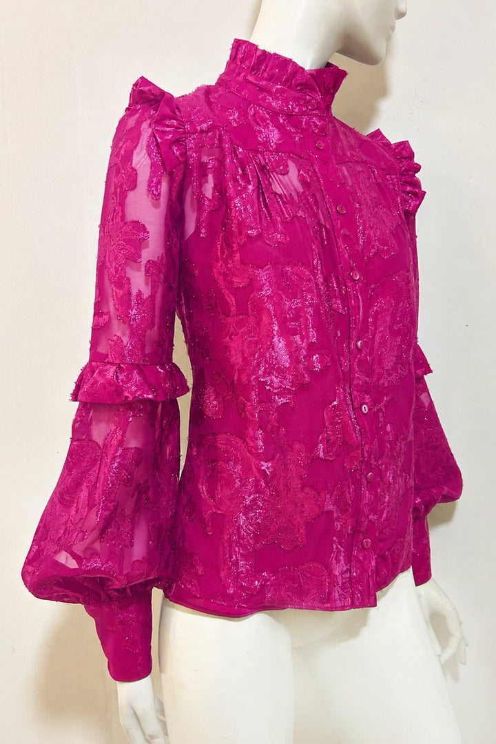Evie Blouse in Jacquard