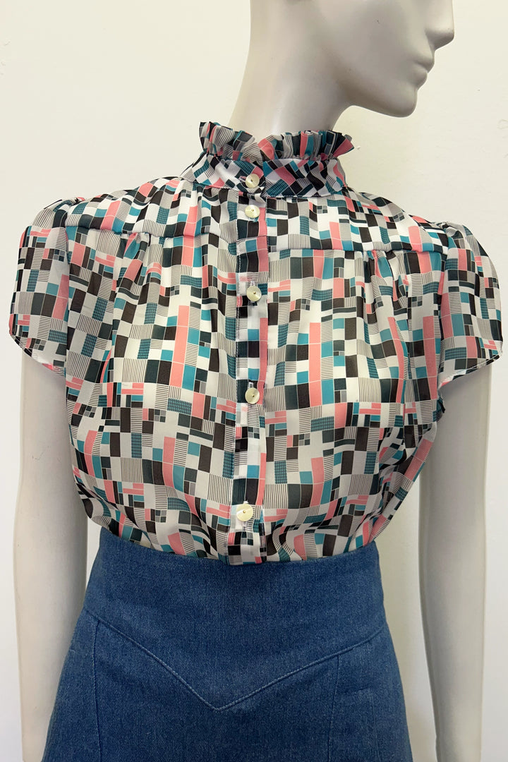 Evie Cap Sleeve Blouse