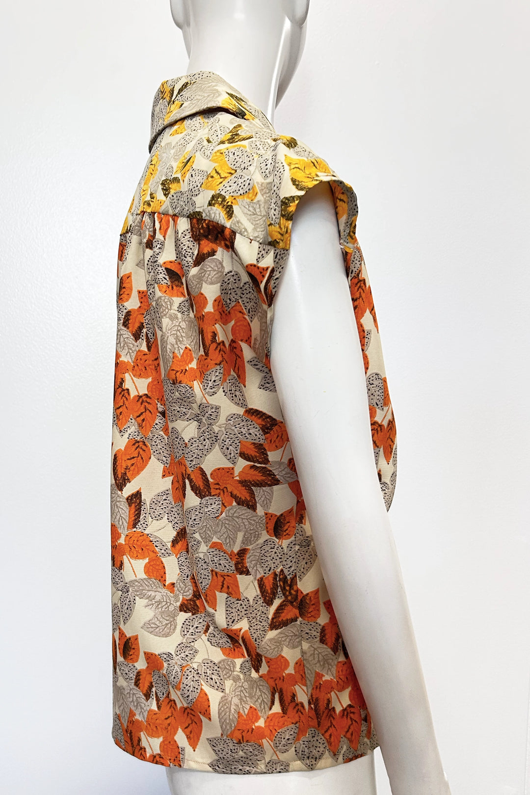 Leaves Print Kitt Blouse