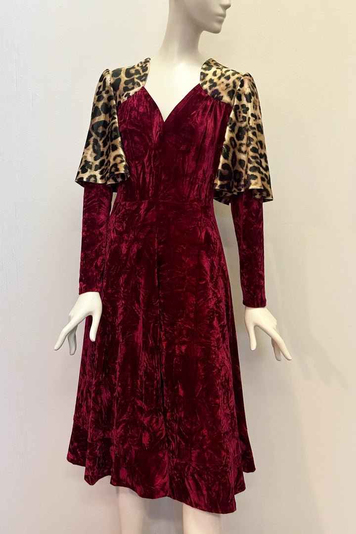 Miss Simone Velvet Midi Dress