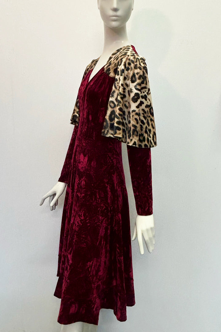 Miss Simone Velvet Midi Dress