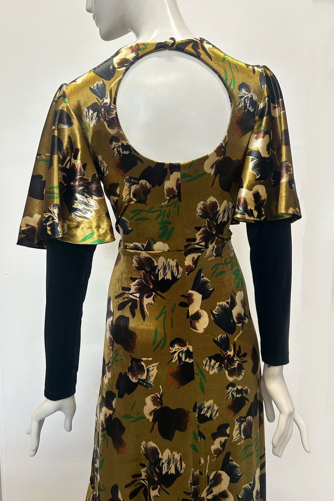 Simone Printed Velvet Maxi Dress