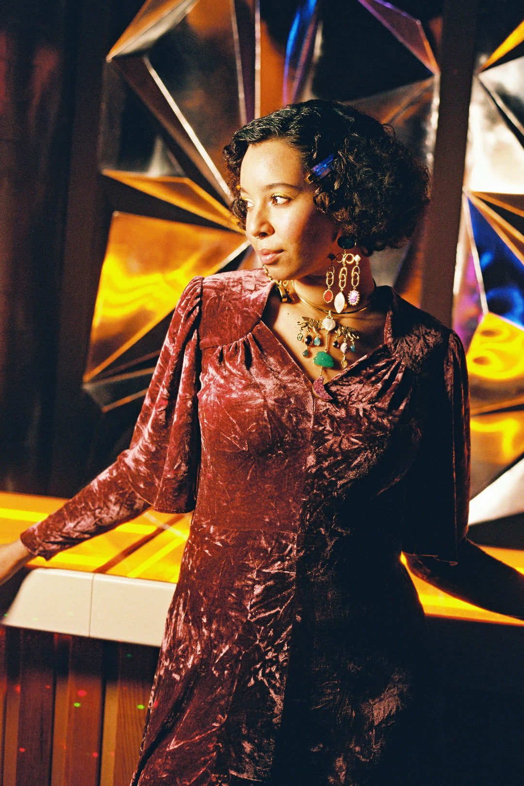 Simone Velvet Dress