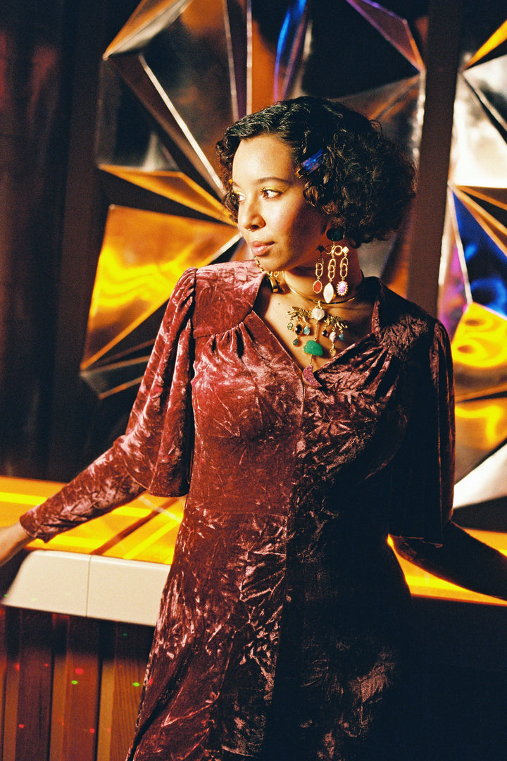 Simone Velvet Dress